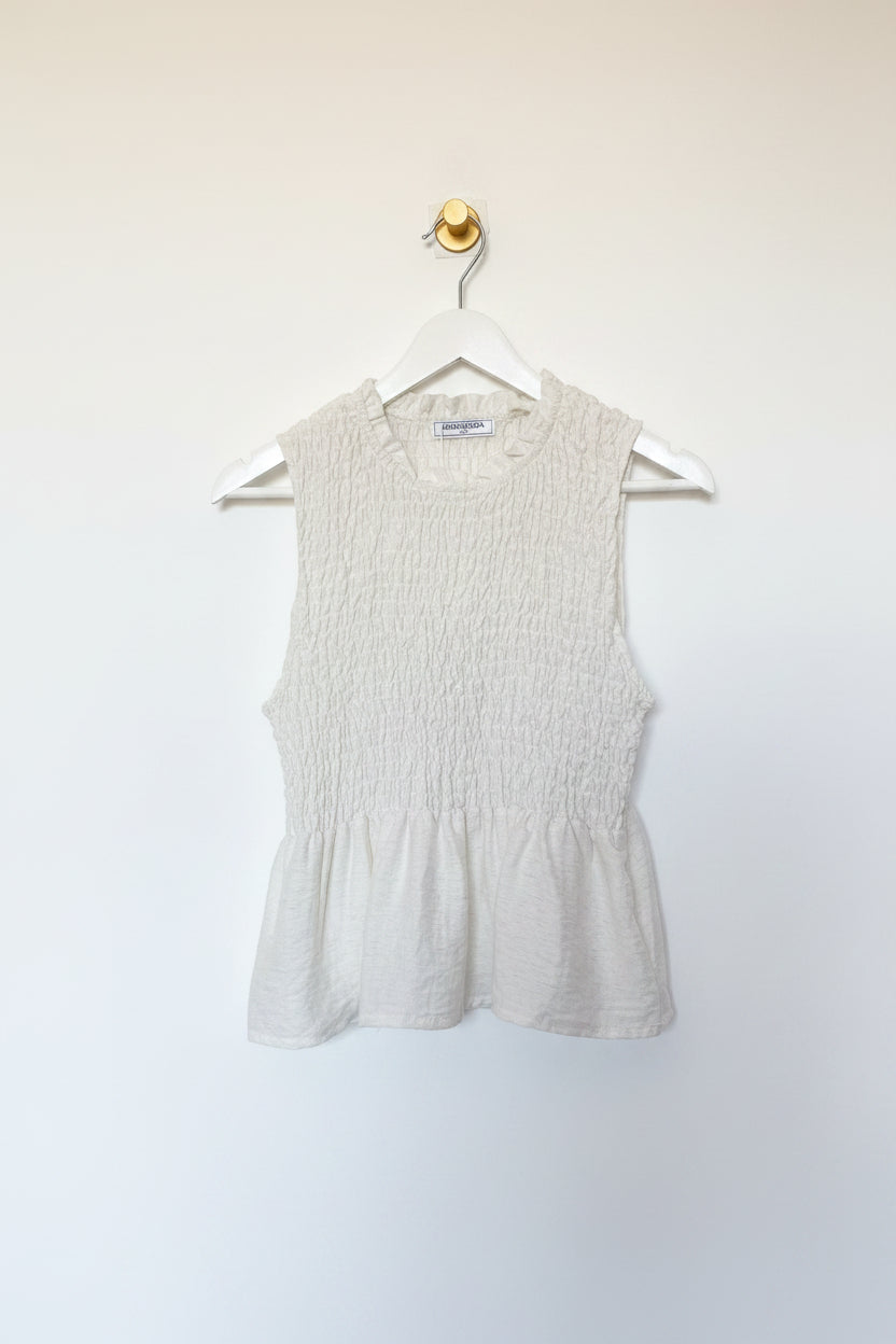 Top Fruncido Peplum