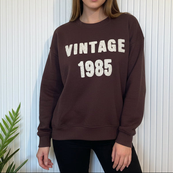 Sudadera Vintage 1985