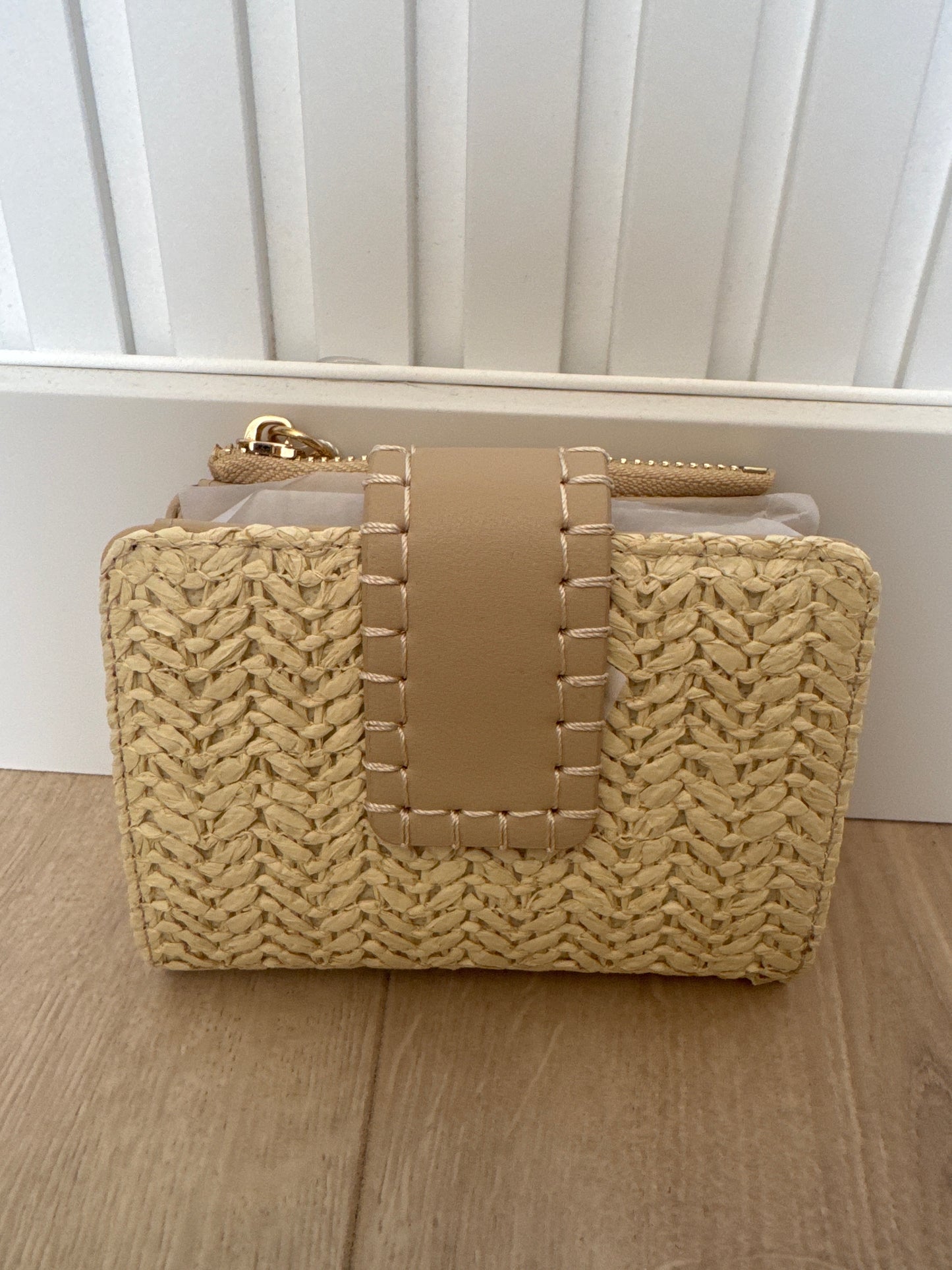Monedero Rafia Bicolor Charm