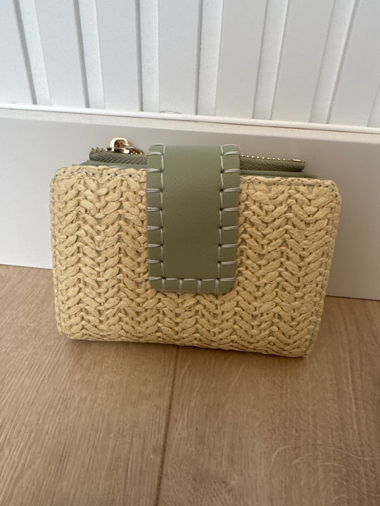 Monedero Rafia Bicolor Charm