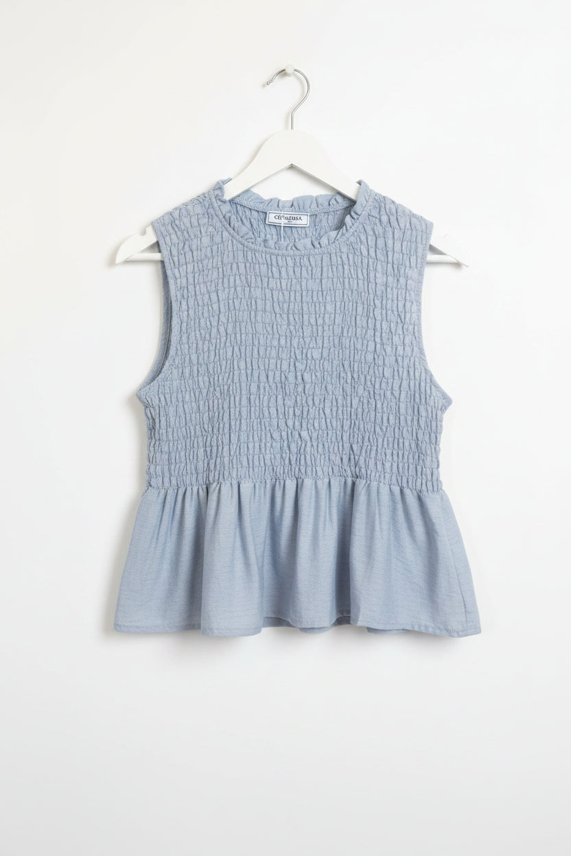 Top Fruncido Peplum